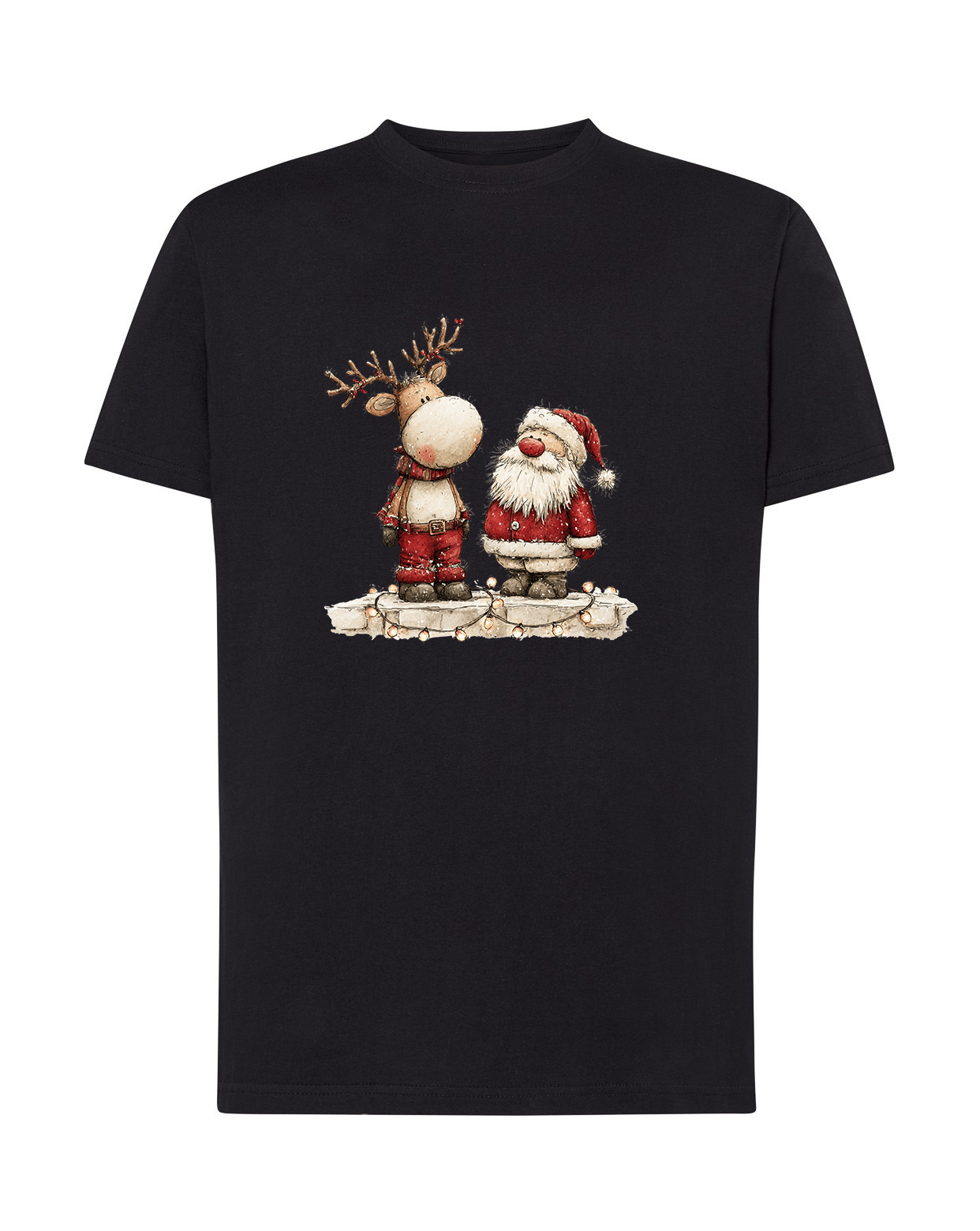 Koszulka Dziecięca Mikołaj z Reniferem