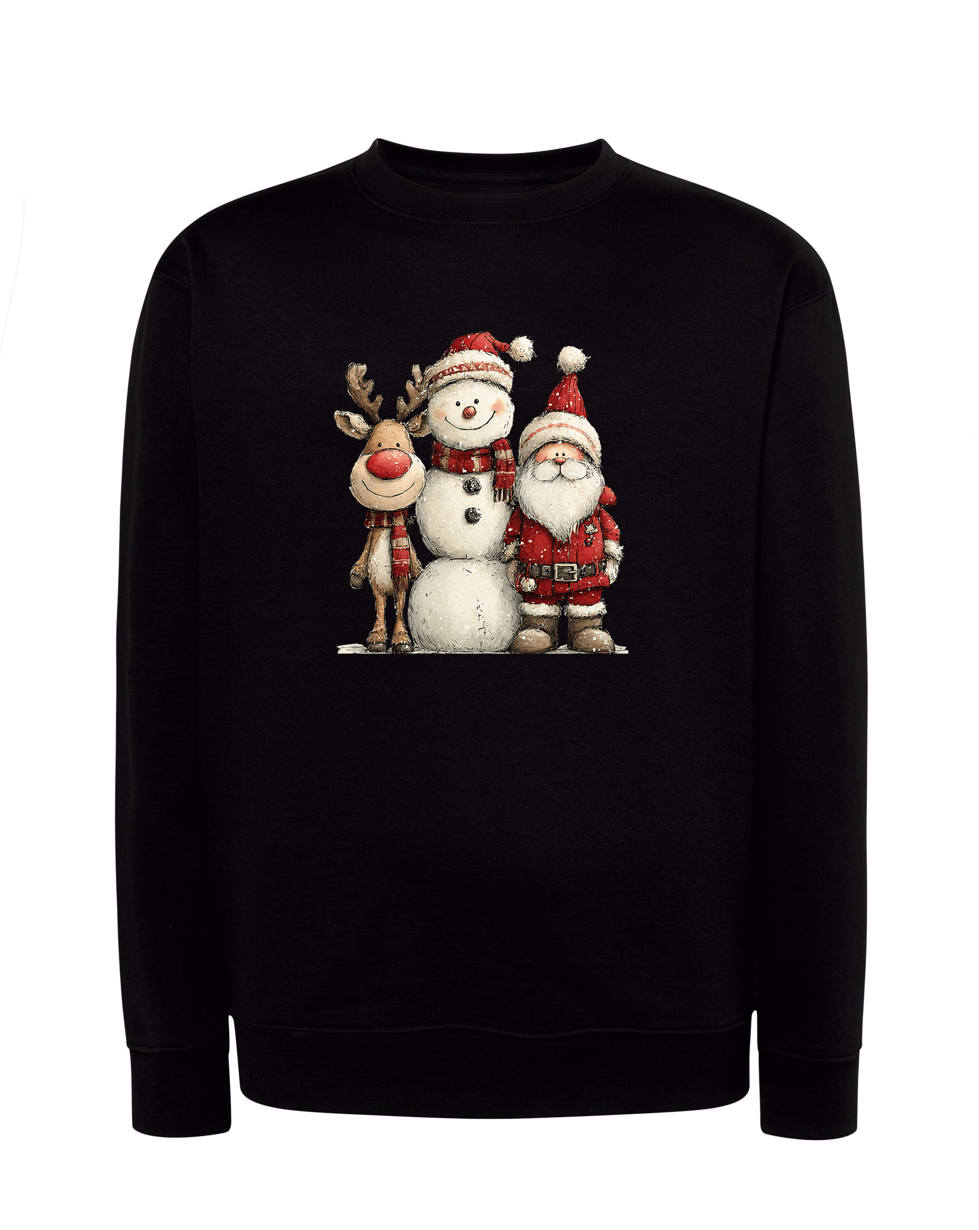 Bluza Mikołaj z Reniferem i Bałwanem