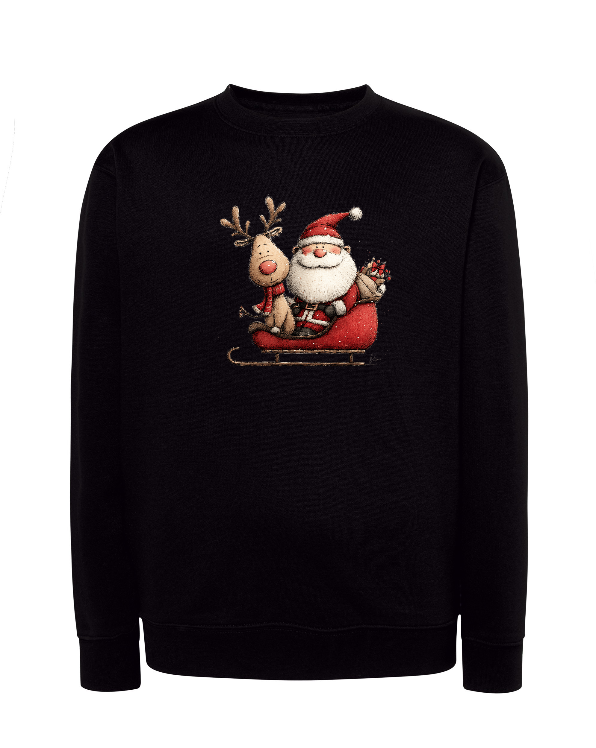 Bluza Mikołaj z Reniferem na Saniach